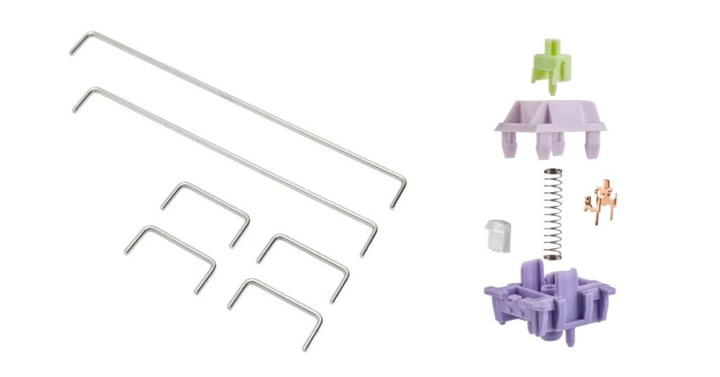 EPOMAKER Wisteria Switch & Geon Balanced Stabilizer Wire