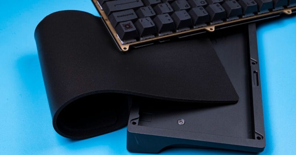 Keyboard Case Foam and the inside of a keyboard case