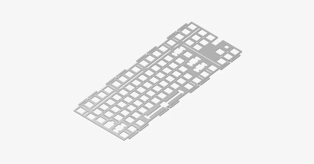 NuPhy Gem80 Aluminum Plate