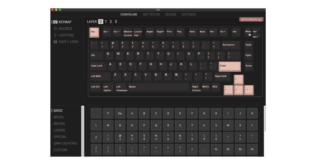 Keychron Q1 QMK & VIA Software
