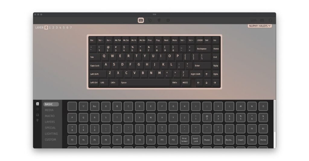NuPhy Halo75 V2 QMK & VIA Software